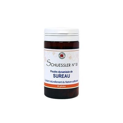 Sales bioquimicas de Schuessler nº10 Natrum sulfuricum dynamisee Sales bioquimicas de Schuessler 30 capsulas 330mg