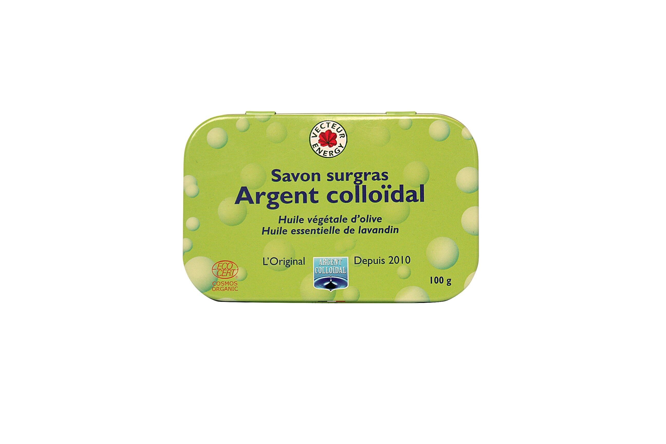 Savon a l'argent colloidal**** 200ppm et huile essentielle de Lavandin 100g