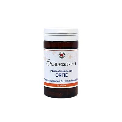 Schuessler biochemical salts No. 3 Ferrum phosphoricum dynamisee Schuessler biochemical salts 30 capsules 300mg