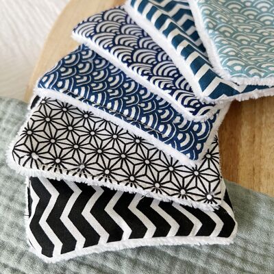 Pack of 5 washable face wipes - Men