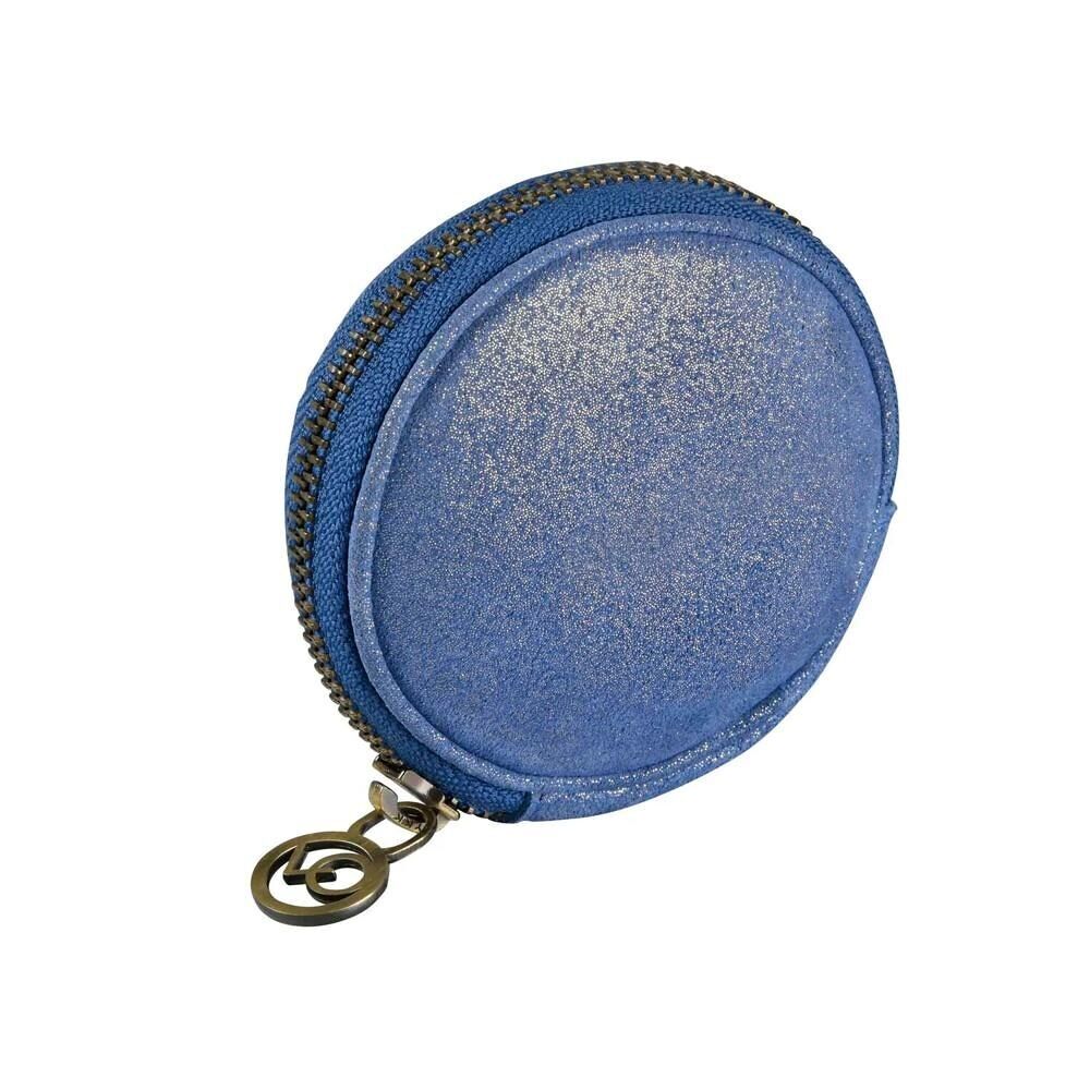 Coin purse - Round - Julo - 9x9x4 cm - Suede cowhide leather - 1 compartment(s)