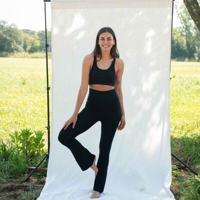 Pantalon évasé Shakti noir