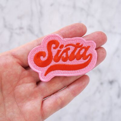 "Sista" iron-on patch
