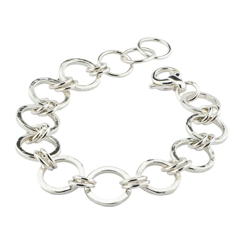 Pulsera de plata de ley hecha a mano