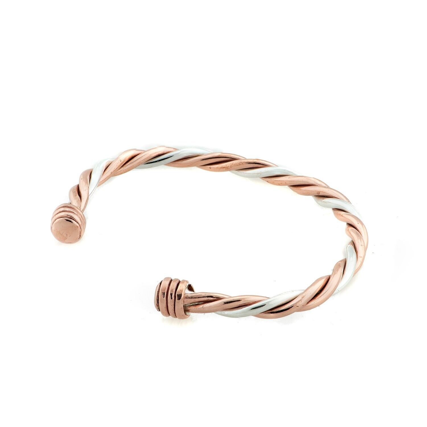 Brazalete de plata y cobre – hecho a mano en Francia
