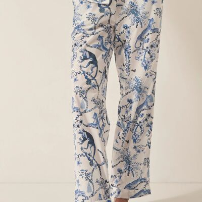 Chinoiserie Whimsy Women's Organic Cotton Pyjama Trouser