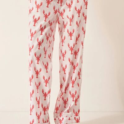 Red Lobster Women's Organic Cotton Pyjama Trouser