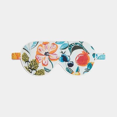 Florals on White Organic Cotton Sleep Mask