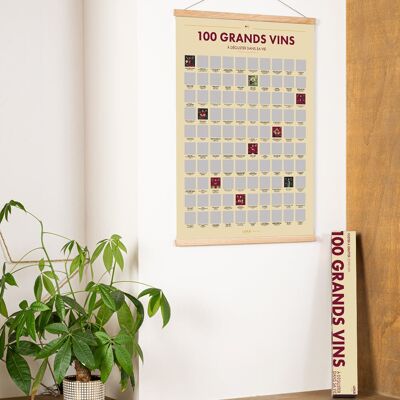 Póster para raspar: 100 grandes vinos para beber en tu vida