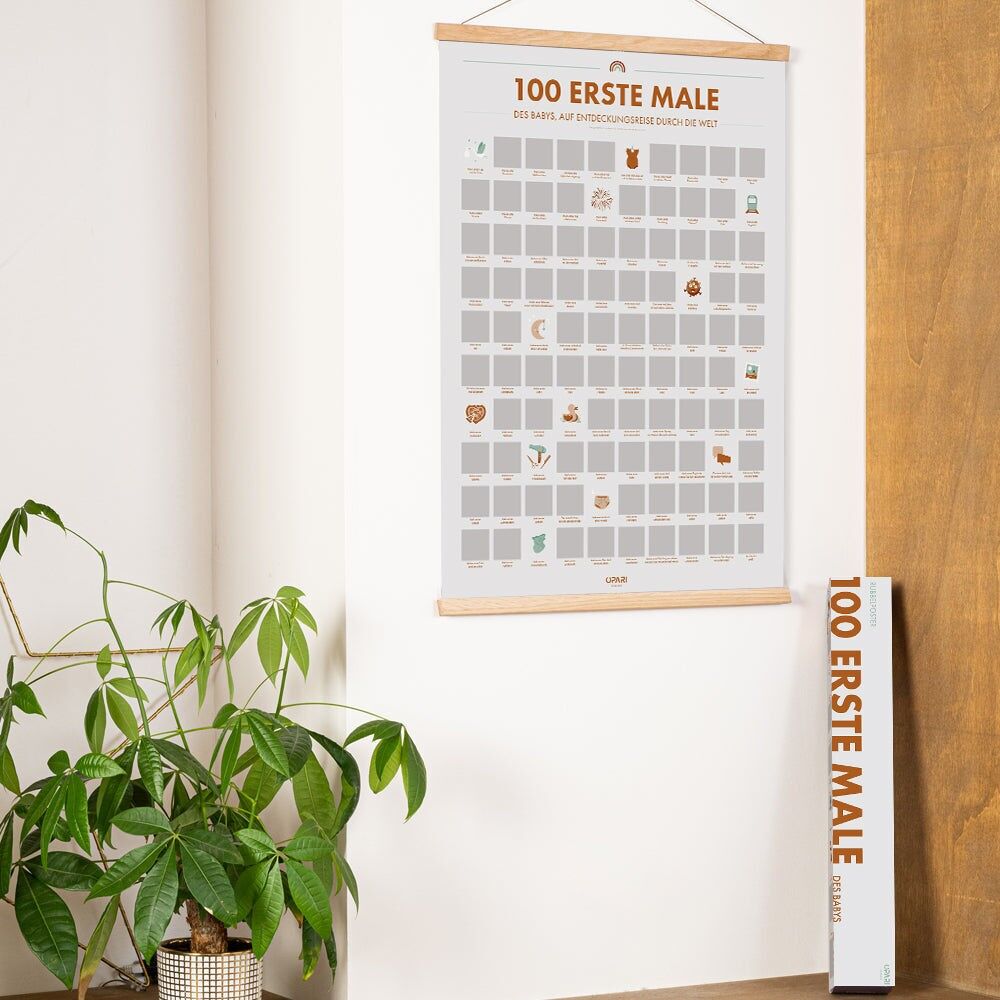 Rubbelposter „100 Babys erste Tage“ (DE)