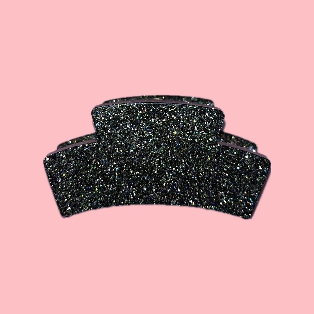 Fermaglio per capelli - Paillettes verde foresta