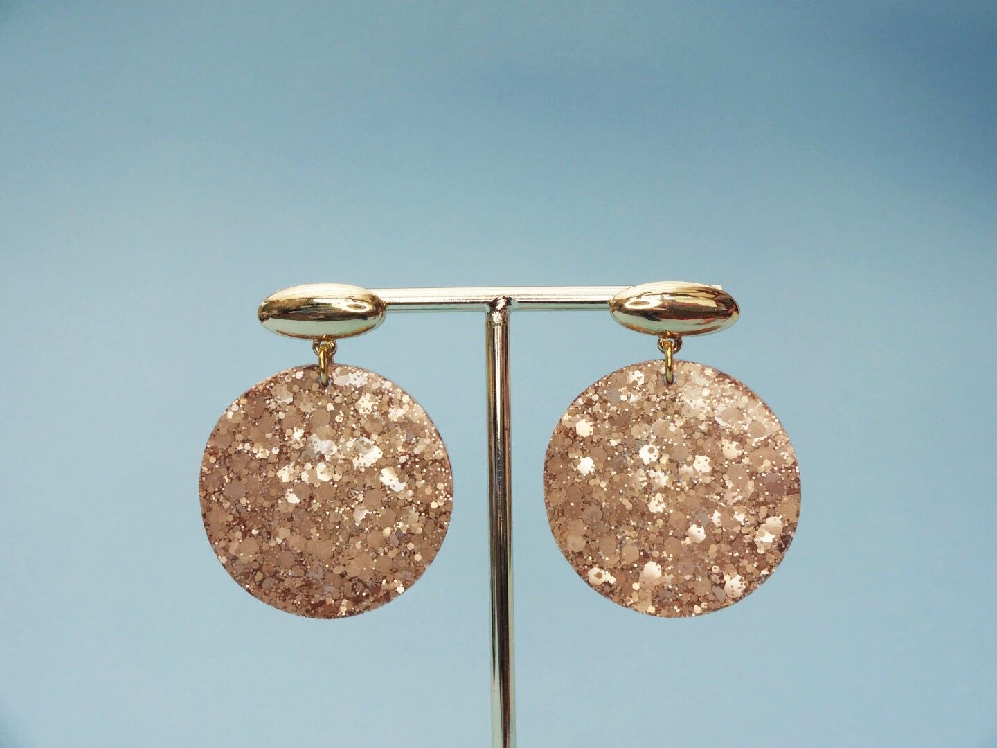 Orecchini Halo • Oro opaco