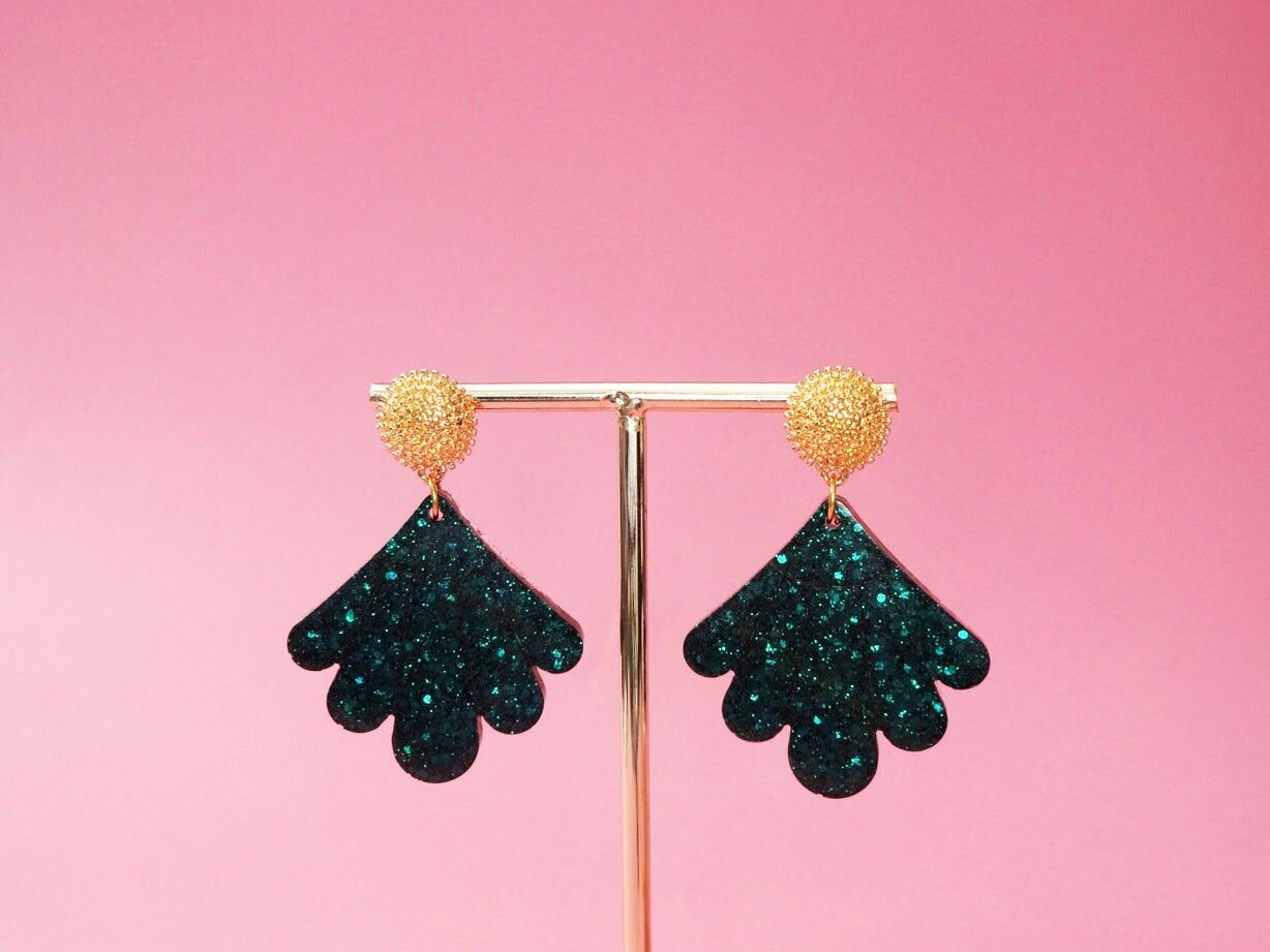 Conchiglia d'oro BO • Verde smeraldo