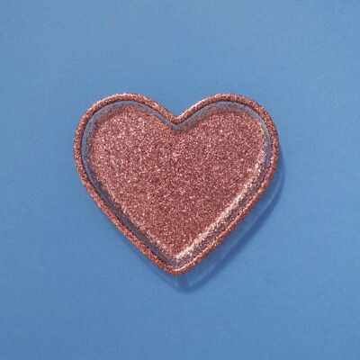 Ciotola a forma di cuore • Rosa rame
