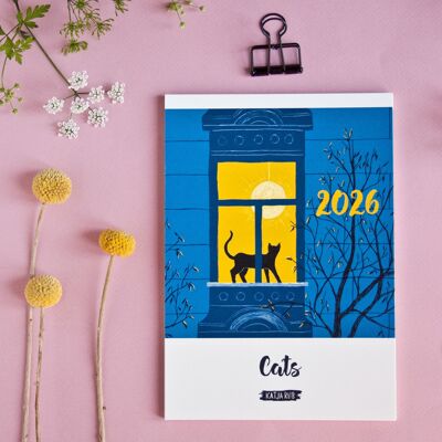 Calendario Gatos 2026 (calendario en inglés)