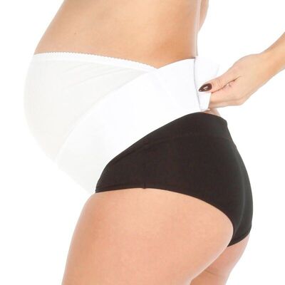 Banda de embarazo con barriga Blanca