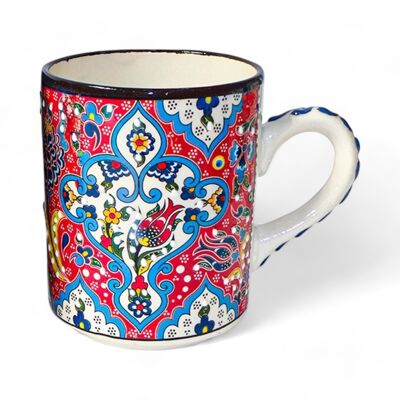 Ceramic Mug – Iznik, Red Tulip – 9cm