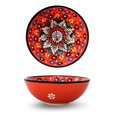 Ceramic Serving Bowl – Rochelle, Pomegranate Red – 15cm