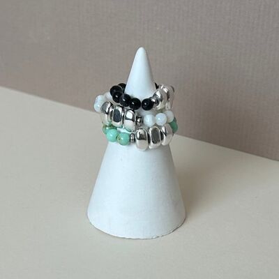Anillo de playa | Pepitas de plata