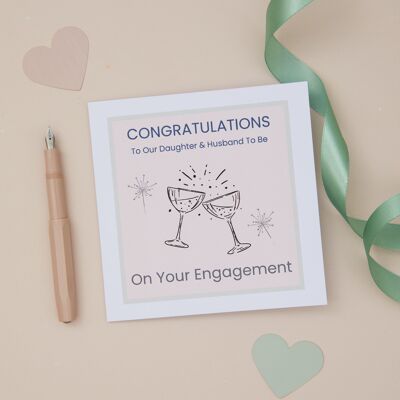 Biglietto di auguri di congratulazioni per il fidanzamento della figlia