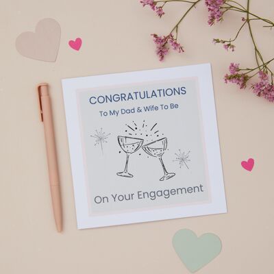 Dad Engagement Congratulations Card