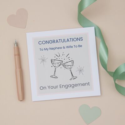 Nephew Engagement Congratulations Card