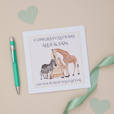 Biglietto di auguri per la nascita della figlia