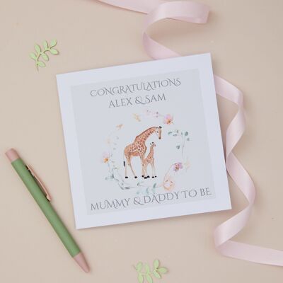 Biglietto di auguri per i futuri genitori