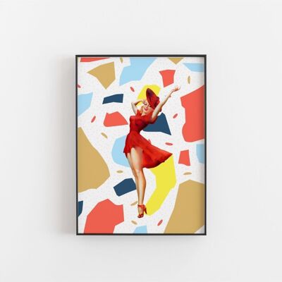 Mary Popout - Wall Art Print-A3