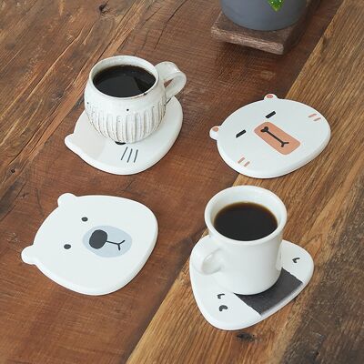 Posavasos de tierra de diatomeas de Shimoyama