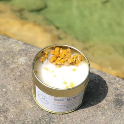 Energy Cleansing Candle - violet, jasmine, rose fragrance. Energy healing candle. Well-being candle. Flower candle.Vegetable candle