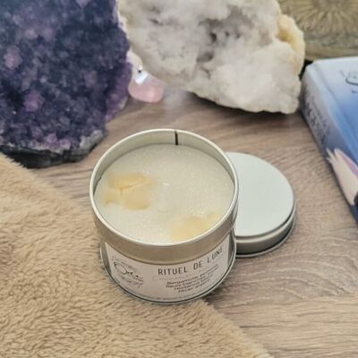Moon Ritual Candle - Connection to the stars - Scented composition. Energy healing candle. Well-being candle.Vegetable flower candle