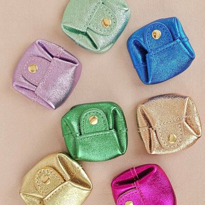 square leather purse - Toad