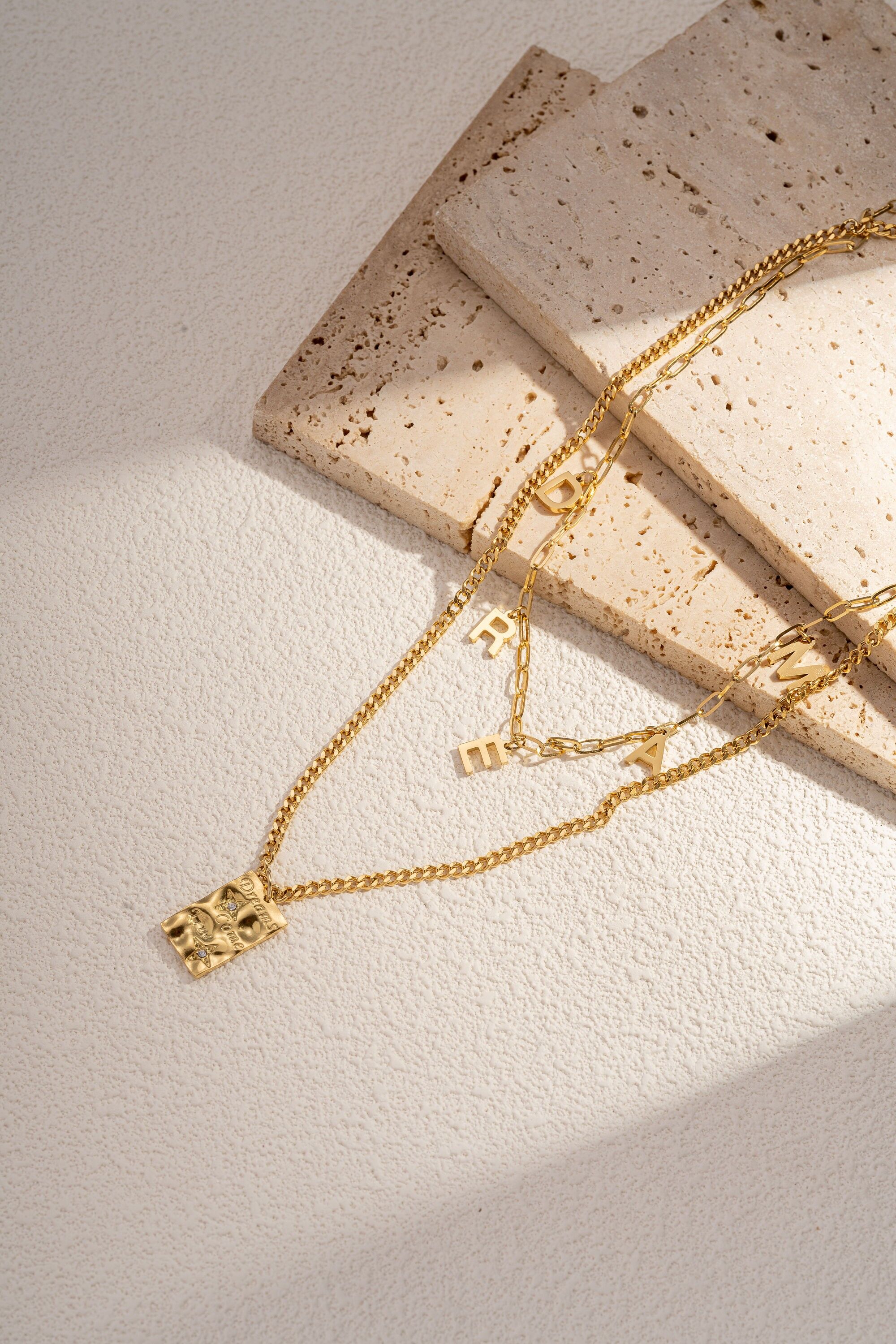 Collar de acero inoxidable de doble hilera DREAM