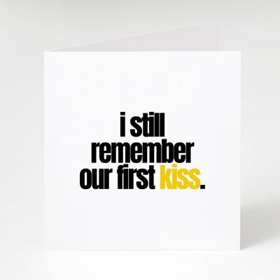 First Kiss-Notecard