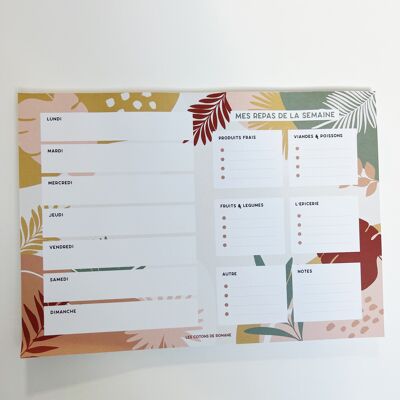 Weekly menu planner / Shopping list