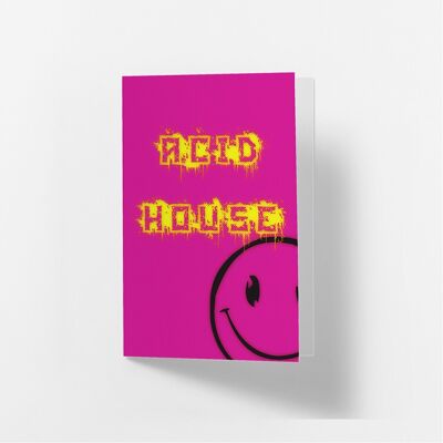 Acid House- Greetings Card 1