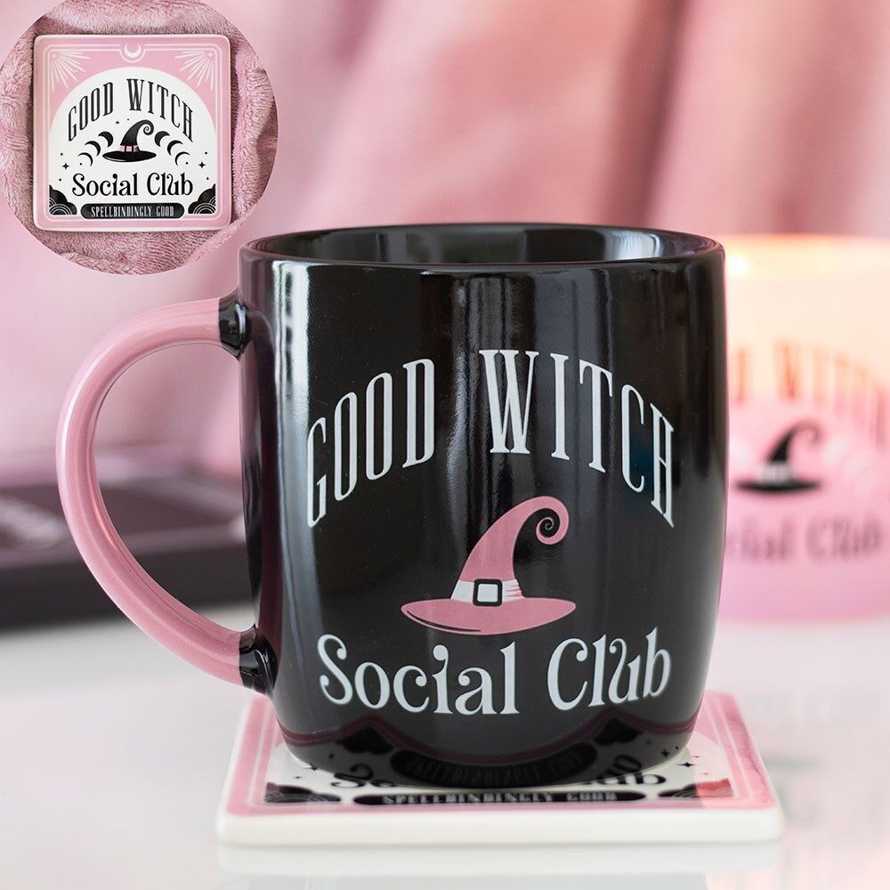 Set di tazze e sottobicchieri Good Witch Social Club