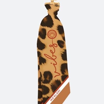 Bag charm Vibes Leo-Cognac