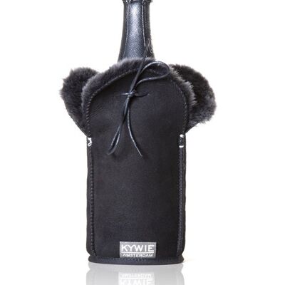 Champagne insulated case - Suede - Black