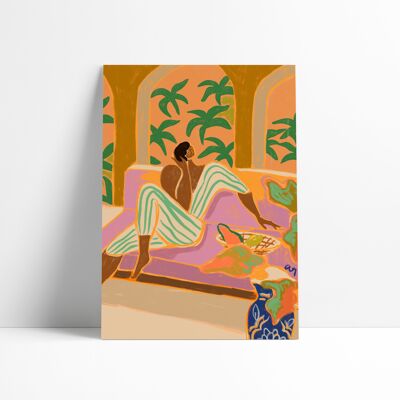 POSTER 30X40 CM - Lounging at Twilight