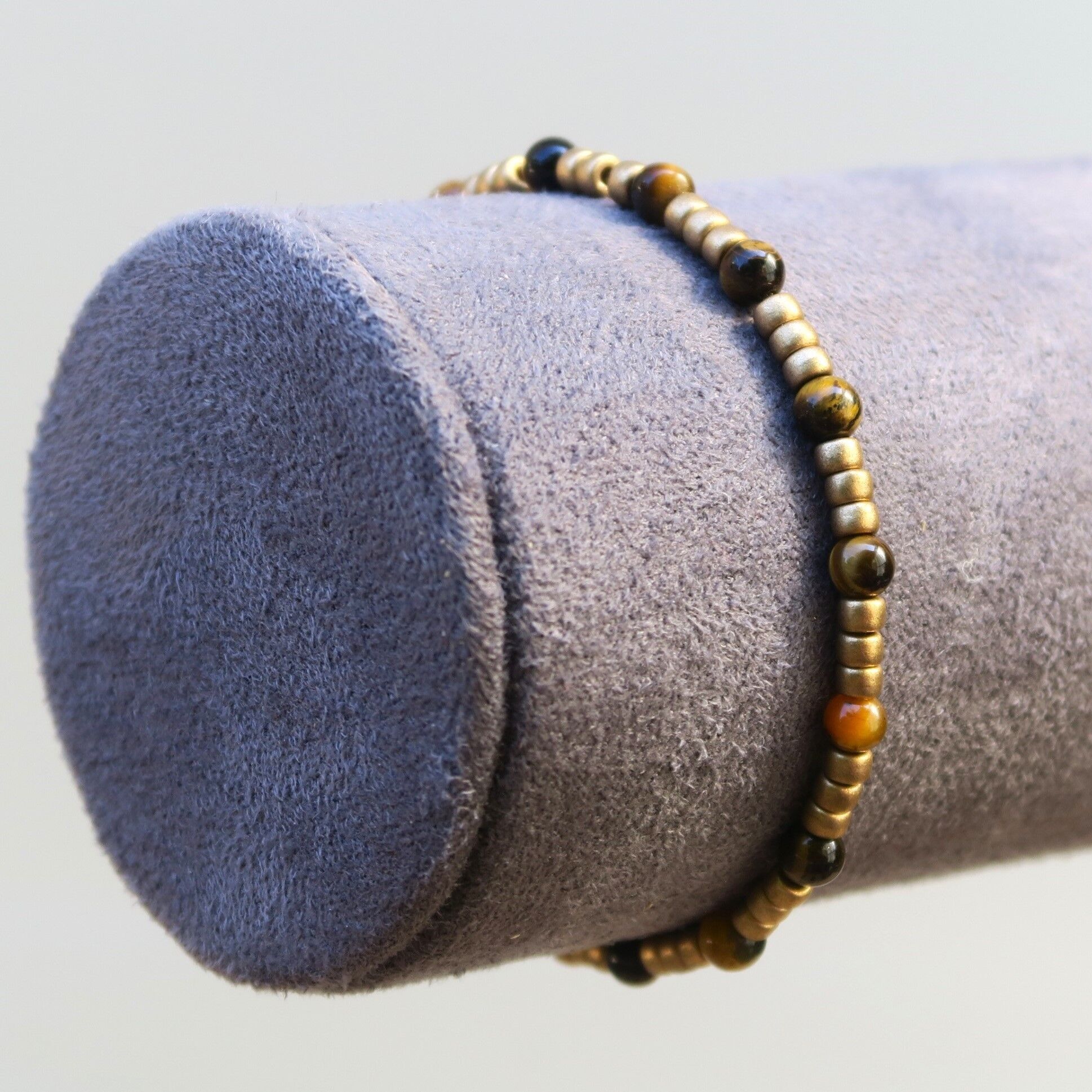 Bracciale in pietra fine - Occhio di tigre