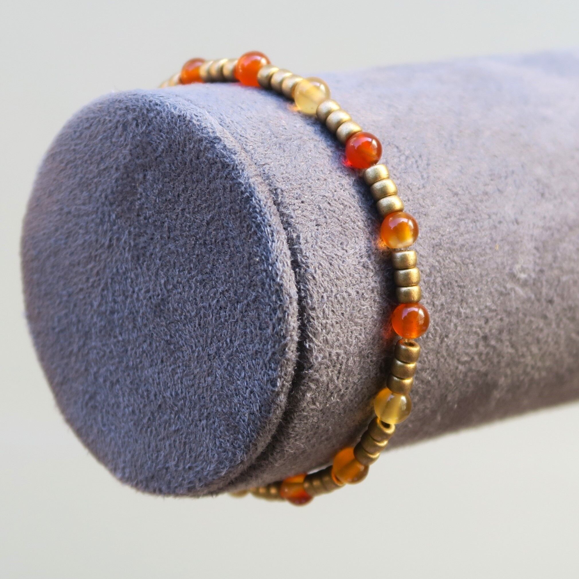 Bracciale in pietra pregiata - Corniola