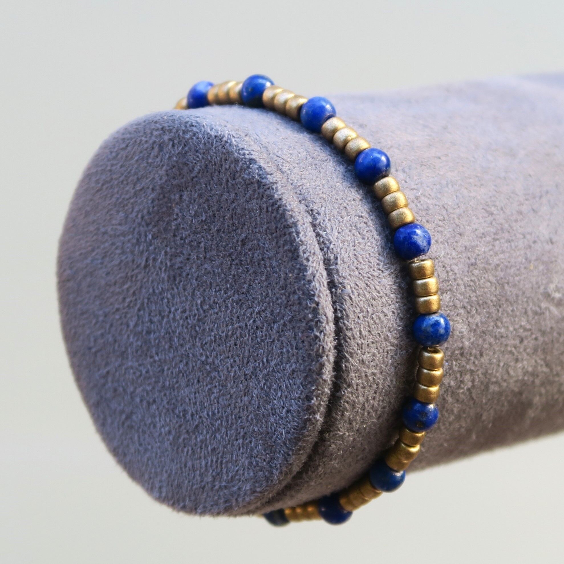 Bracciale con pietre preziose: lapislazzuli