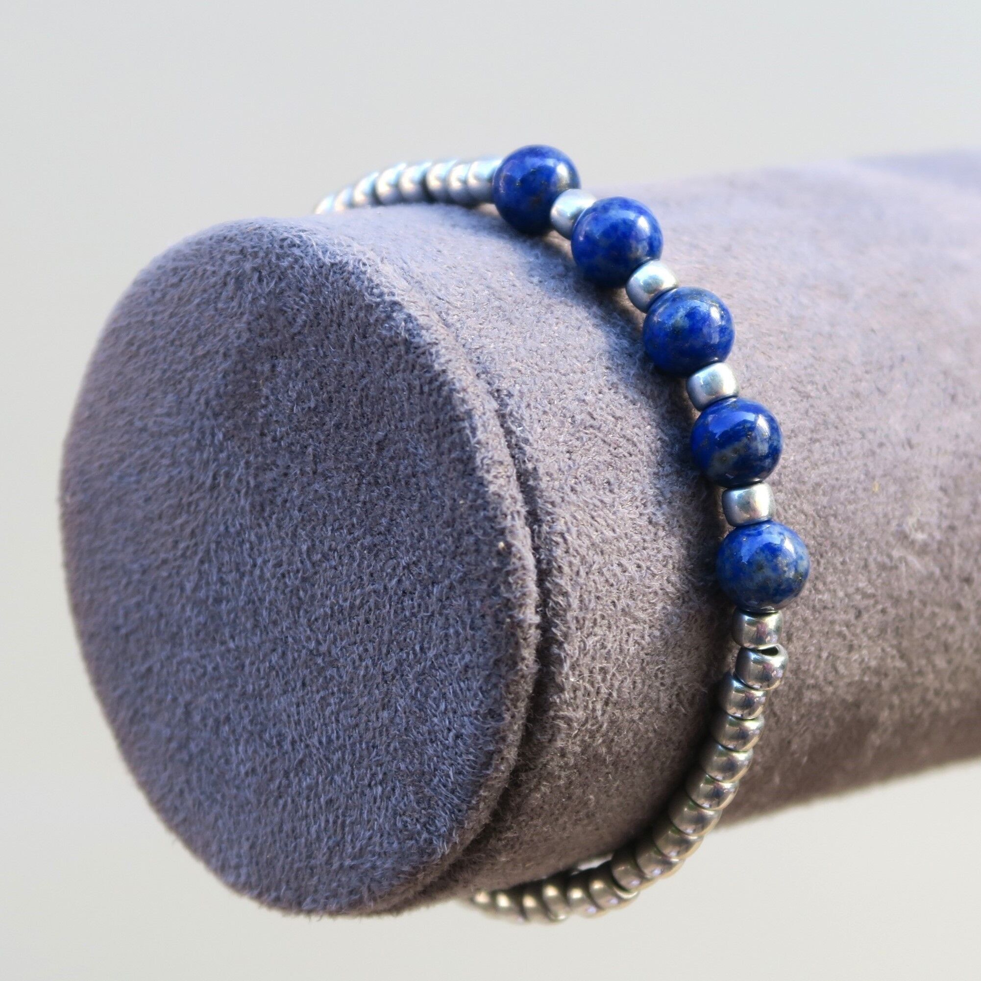 Bracciale in pietra pregiata - Lapislazzuli