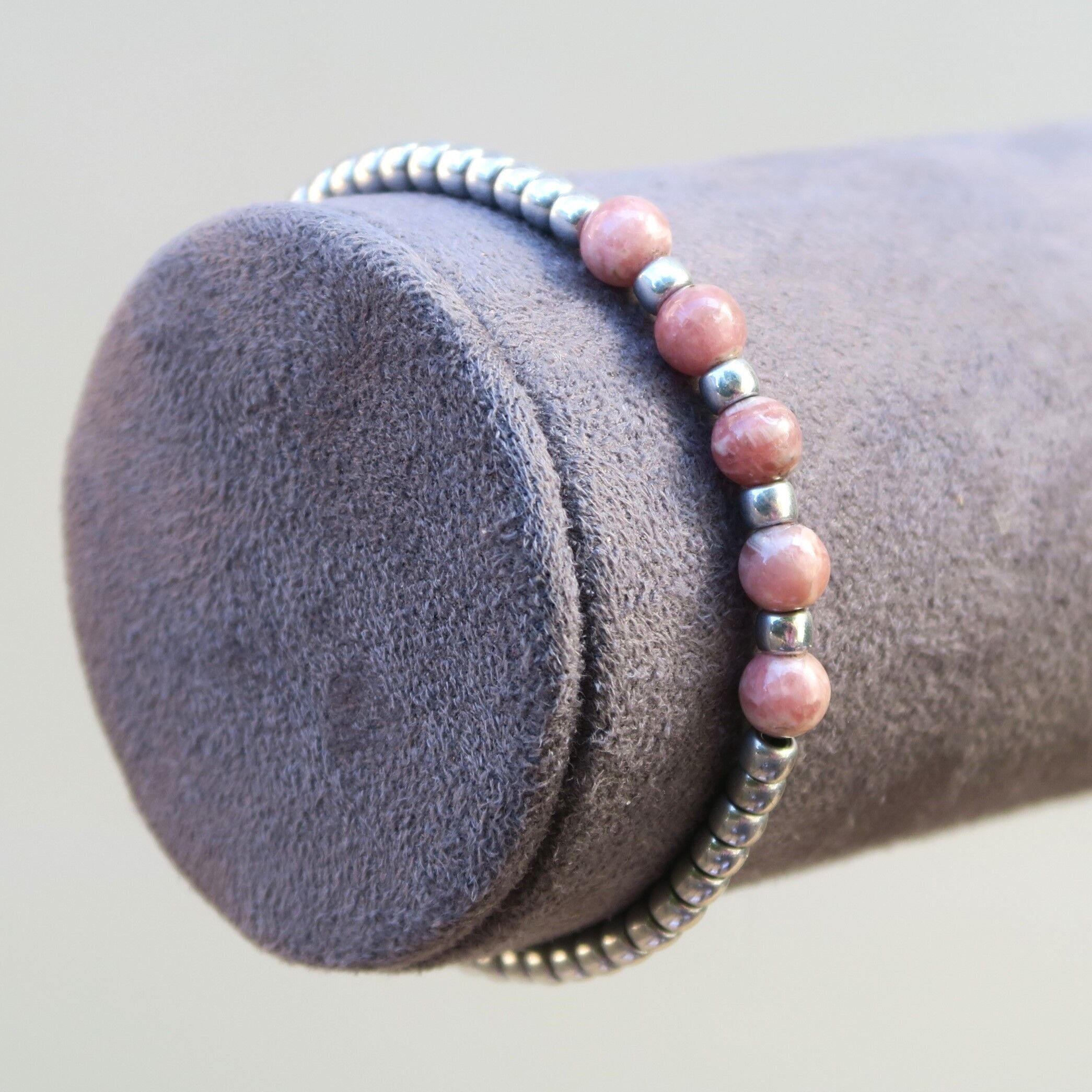 Bracciale in pietra pregiata - Rodocrosite