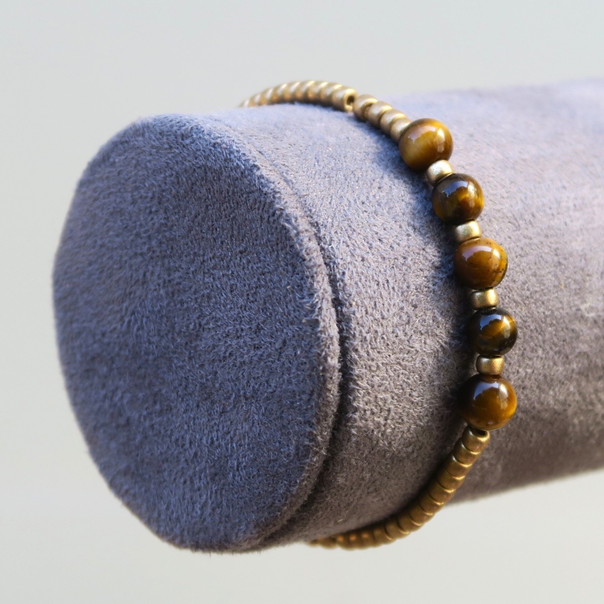 Bracciale in pietra fine - Occhio di tigre