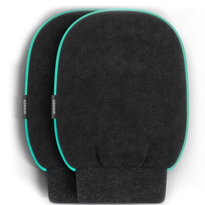 Guante de baño exfoliante Kessa Scrub Mitt (paquete de 2)