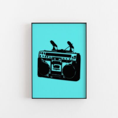 Ghetto '86 - Wall Art Print-A5 1