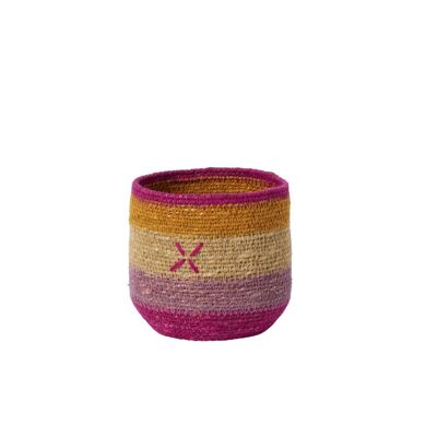 Basket - Purple Cross - 12cm